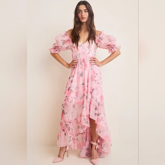 Francesca's Carrie Corset Floral Maxi Dress - Picture 2 of 5